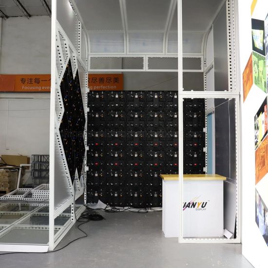 P2.81 ​​داخلي كامل اللون تأجير LED الشاشة شاشة LED المرحلة لوحات حفل 496X496 مم