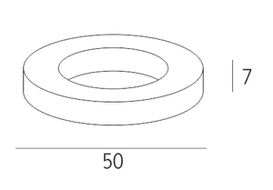 الباب المطاط الدائري (سميكة)