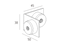 90 درجة موصل (لباب فقط)