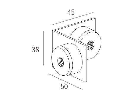 90 درجة موصل (لباب فقط)